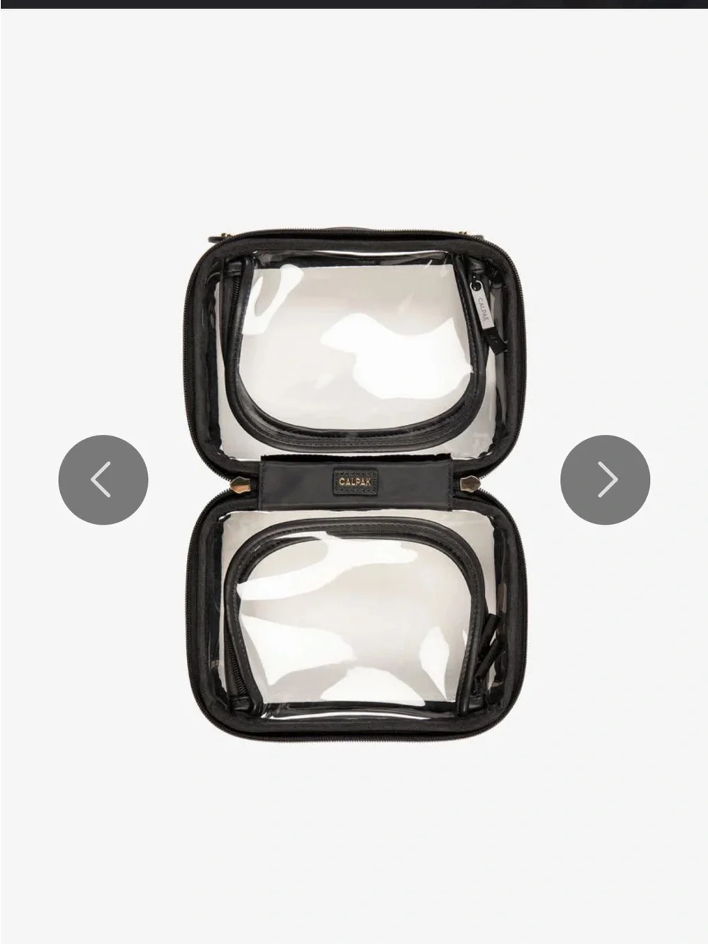 CALPAK Small Clear Cosmetics Case